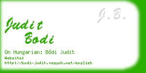judit bodi business card